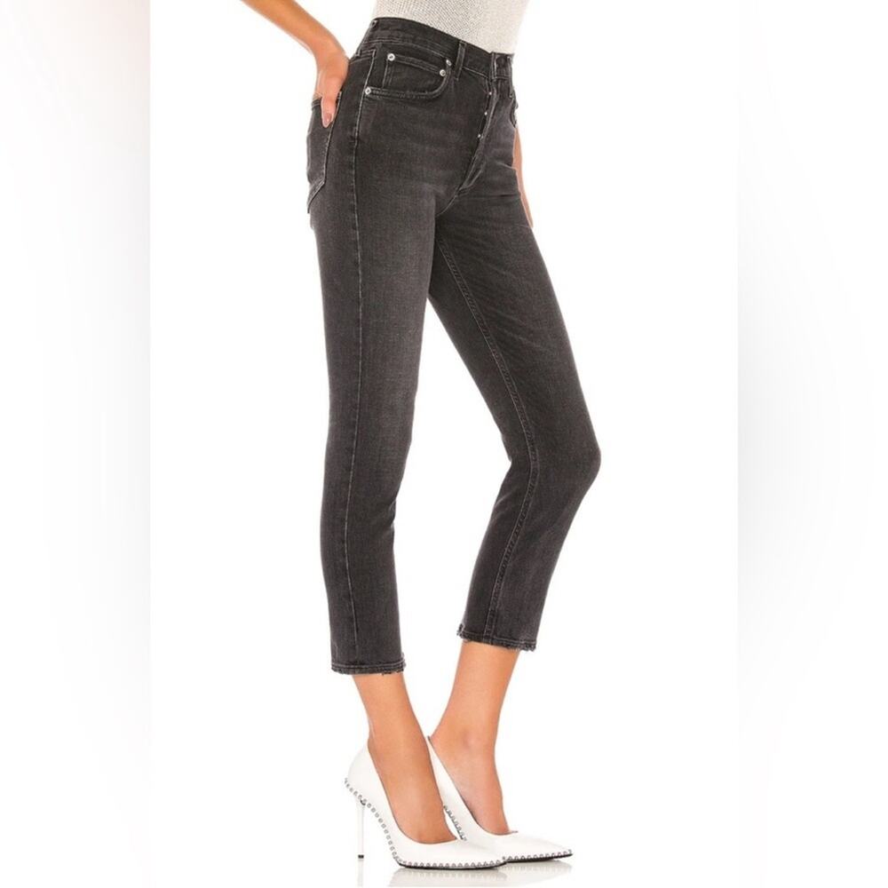 Agolde High Rise Straight Crop Riley Jeans in Progress - Picture 10 of 10